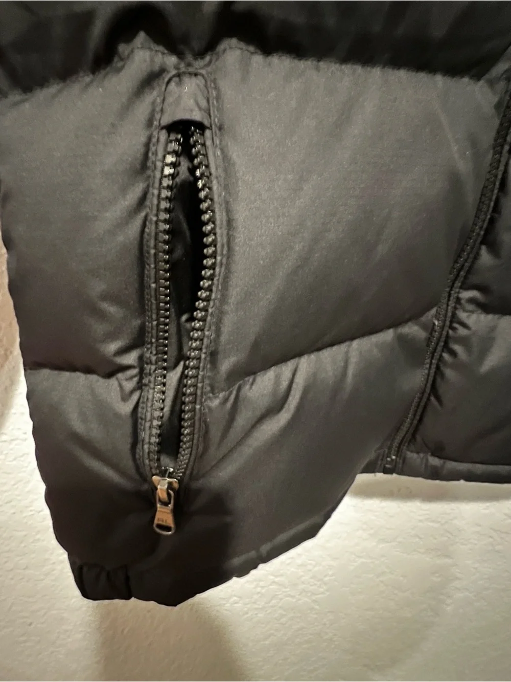 Boys Ralph Lauren Black Hooded Down Jacket. Size (10/12)